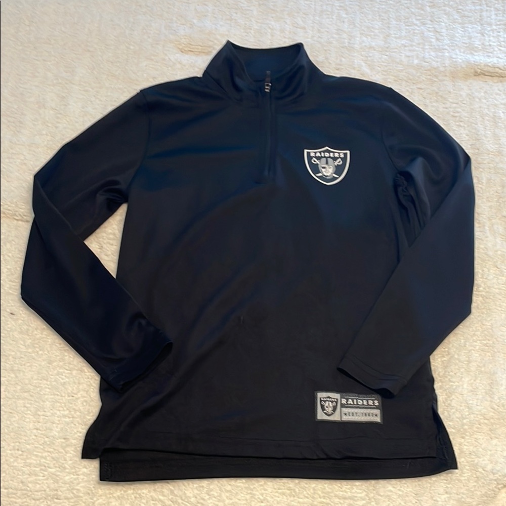 Las Vegas Raiders quarter-zip long sleeve